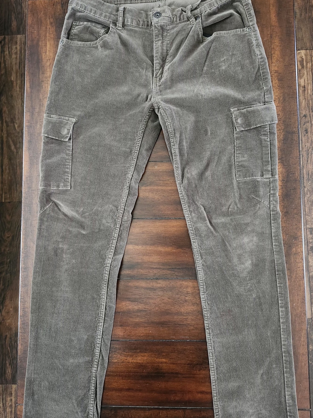 INC International Concepts Olive Green Corduroy Cargo Pants Men's 34